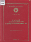 Kết quả can thiệp cải thiện mạng lưới dinh dưỡng tại bệnh viện Da liễu Thái Bình năm 2020 - 2021 8.72.04.01